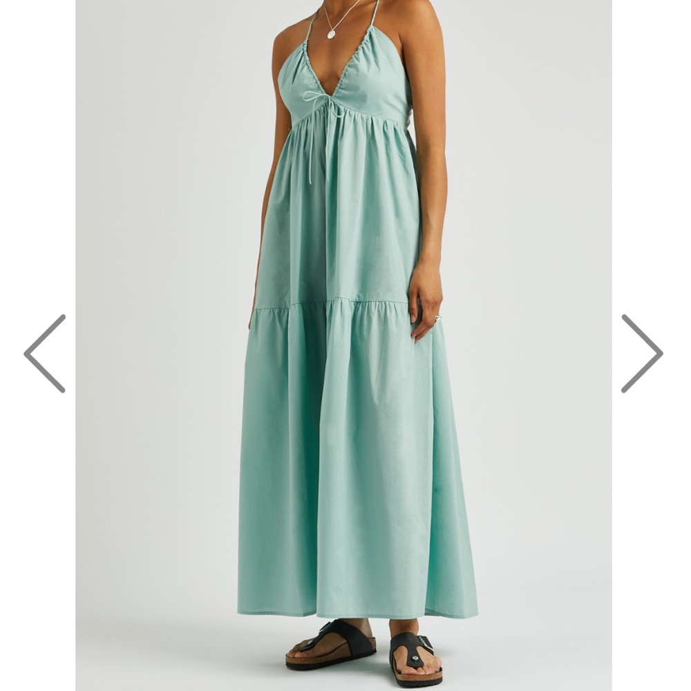 Bird and Knoll Hana cotton-poplin maxi dress